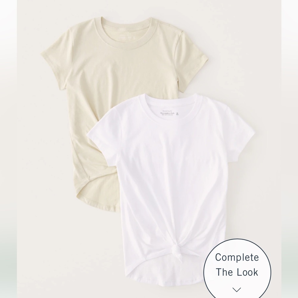 Abercrombie & Fitch 2-Pack Knotted Crew Tee